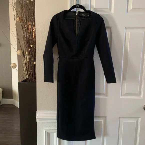 Karen Millen Black Long Sleeve Dress